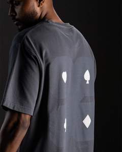 เสื้อยืดผ้าฝ้ายสไตล์วินเทจสำหรับผู้ชายเสื้อยืดโอเวอร์ไซส์ทำจากผ้าฝ้าย100% GSM สำหรับผู้ชายกำหนดได้เอง - Product Image 5