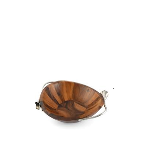 Wooden <b>Bowl</b> With Steel <b>Handle</b> Design Salad Mixing <b>Soup</b> Serving <b>Bowl</b> and Kitchenware and Restaurants and with Sale - Product Image 4