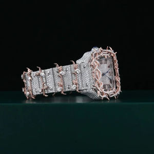 Reloj de Diamante Moissanite de Primera Calidad con Movimiento de Cuarzo de Alta Precisión para Uso Diario y Comercial para Exportación - Product Image 2