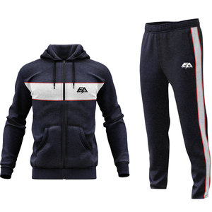 Survêtement d'entraînement respirant à séchage rapide pour hommes, vêtements de sport avec logo, pantalon de jogging et chemise, vêtements d'entraînement - Product Image 1