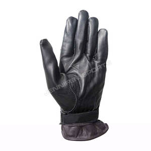 Gants de moto d'hiver personnalisés de haute qualité avec 3 valves, doigts entiers, fabriqués en cuir de vache véritable, doublure en polaire - Product Image 3
