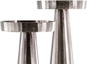 ชุดเชิงเทียนโลหะหรูหรา2ชิ้นเชิงเทียนอลูมิเนียมคุณภาพสูงสไตล์ยุโรปมีสีแตกต่างกันรูปร่างที่กำหนดเอง - Product Image 4