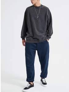 Sublimación de alta calidad Impreso Logo Hombres Acid Wash Sudaderas Venta al por mayor Precio de fábrica Oversized Acid Wash Sudaderas - Product Image 2