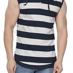 Top Quality Men Active Wear <b>Sleeveless</b> <b>Hoodies</b> Cotton/Polyester Front Hand Pockets <b>Hoodies</b> With Customizable Fabric - Product Image 6
