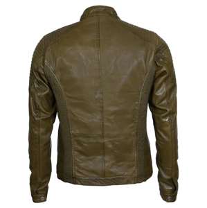 2025 Chaquetas de cuero Precio barato Chaquetas de espuma de alta calidad Chaqueta de cuero de invierno para hombres - Product Image 3