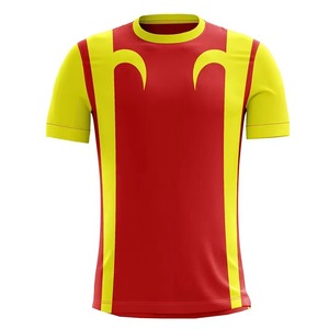 Direct <b>Factory</b>-Made High Quality Adult Men's Football Jersey Custom V-neck 100% Polyester Breathable Quick Dry Printed Wear - Product Image 1