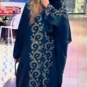 Ropa musulmana tradicional de mujer modesta elegante islámica Ropa de fiesta nupcial Premium Estilo Abaya Dubai-Accesorio incluido - Product Image 3