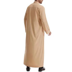 Regal Design Men Thobe Estilo árabe clásico Transpirable Loose Fit Hasta el suelo Personalizado a medida Jubba Ropa islámica para Formal - Product Image 2