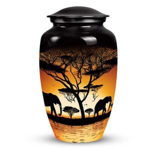 Urne funéraire en métal pour cendres, fournitures funéraires, urnes pour adultes pour cendres, prix bas, designs personnalisés, urne commémorative pour cendres humaines - Product Image 3