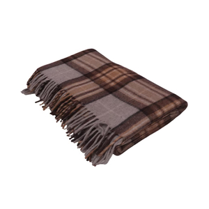 Manta de lana de tartán Mackeller, manta de Cachemira tejida súper suave de alta calidad en estilo a cuadros para decoración de dormitorio de otoño - Product Image 1