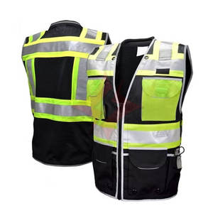 Chaleco de Seguridad Reflectante Impermeable ANSI Clase 1, Personalizable, de Poliéster/Algodón, con Bolsillos, Alta Visibilidad, Venta al Por Mayor - Product Image 1