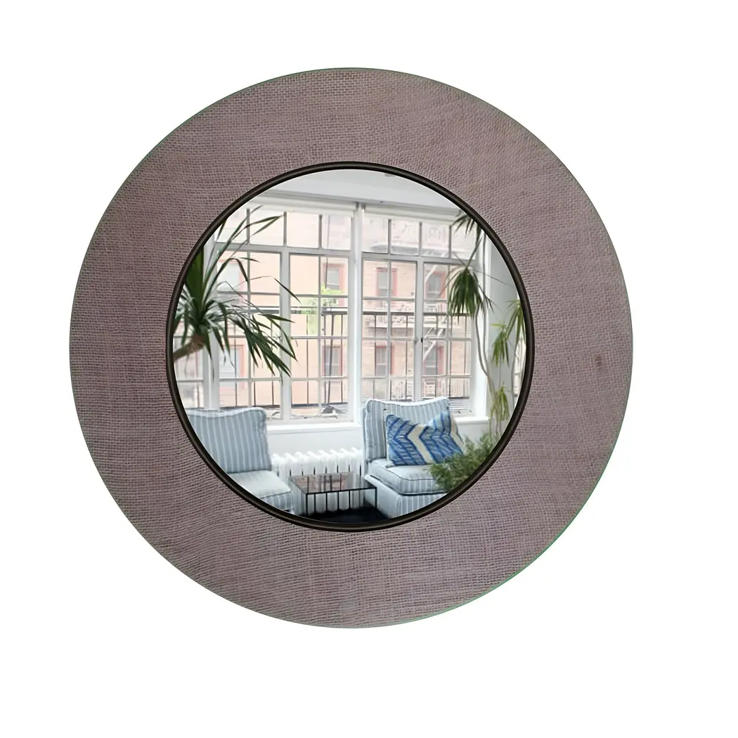 Nouveauté Miroir rond en métal à vendre Miroir mural rond en métal pour la décoration intérieure à bas prix Fabriqué en Inde