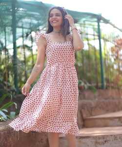 Festival Wear Georgette imprimé crêpe filles indiennes portent prêt à porter pas cher bas prix en gros Surat par vêtements ethniques vêtement - Product Image 2