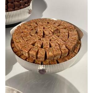 Bol à chocolat en métal argenté de qualité supérieure avec support porte-bonbons plateau de service au chocolat pour les mariages et les fournitures d'hôtel à domicile - Product Image 5