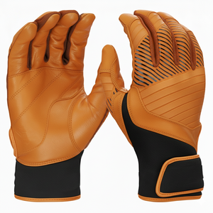 Gants de baseball en gros avec logo personnalisé de couleurs avancées, résistants à l'abrasion, amortissant les chocs, durables, ventilés, gants de frappe pour le softball - Product Image 6