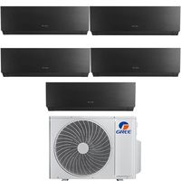 Climatiseur Gree Clivia Black Wifi Inverter Penta Split 9000+12000+12000+12000 A++ avec R32 GWHD(42)NK6OO