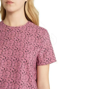 Venta caliente de las mujeres Camisetas hechas a medida de la mejor calidad Casual verano sublimación camisetas ecológicas al por mayor - Product Image 3