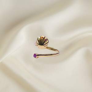 Anillo de tortuga chapado en oro de Plata de Ley 925 - Product Image 2