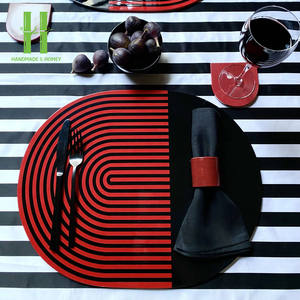 MÁS VENDIDO: Mantel Individual de Bambú Lacado Ecológico, Bandeja de Servir Festoneada Pintada a Mano, Centro de Mesa Decorativo Hecho a Mano - Product Image 5