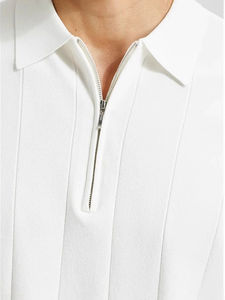 Fabricant de gros Mode hommes été tricoté 12GG Polo à manches courtes 40% Viscose 60% Polyester Polos - Product Image 3