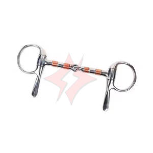 Fait sur mesure Finntack Bristol demi-joue embout de conduite rembourrage doux en acier inoxydable de haute qualité allemand argent anneau lâche culotte - Product Image 1