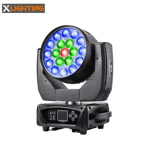 Newest Stage Light Party Event 19 X15w RGBW 4in1 LED Zoom Moving Head Light