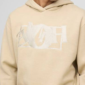 Dernier modèle de sweat à capuche en molleton surdimensionné avec logo personnalisé imprimé, 100% coton, ourlet côtelé pour homme, poignets côtelés, vêtement décontracté écologique, automne - Product Image 5