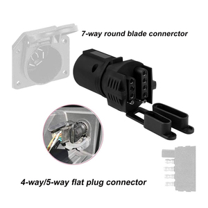 Trailer cắm adapter 7 Pin vòng để 4 và 5 phẳng lưỡi Trailer nối Trailer Adapter - Product Image 4