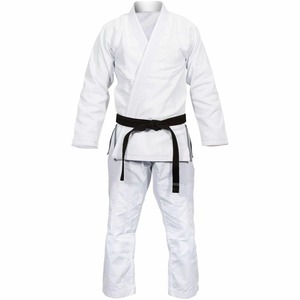 Costura reforzada BJJ Gi Jiu Jitsu Kimono OEM Fábrica Cómodo Uniforme Cinturón Entrenamiento de artes marciales 100% Algodón Ligero - Product Image 4