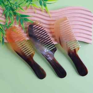 Peine de pelo de cuerno de búfalo Natural de alta calidad 100% ecológico hecho a mano producto de artesanía Natural 100% - Product Image 5