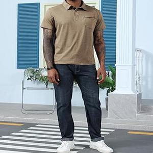 Embroidered Logo Business Cotton for Polo T-<b>Shirt</b> Breathable Casual Polo <b>Shirt</b> for Sports Printed uploaded by <b>Dress</b> Sports - Product Image 5