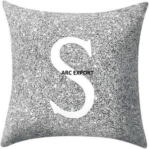 Cojín Rectangular de Color Gris con Diseño Único de Flores Blancas, Almohada para Cama a un Precio Razonable de un Proveedor Indio - Product Image 4