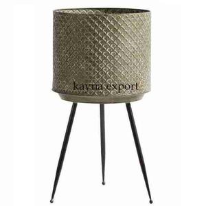 New Fancy Decorative Metal Planter with Powder Coated Black Stand Wedding Party and Hotel Floor Decoration Designer Planter - Product Image 6