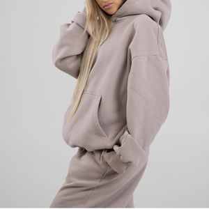 Sweats à capuche pour femmes respirants et confortables en mousse de coton personnalisés de haute qualité - Product Image 5