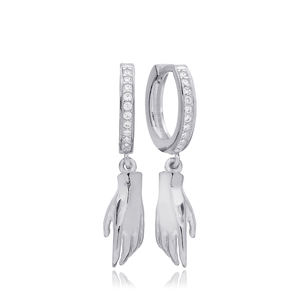 Boucles d'oreilles pendantes en pierre de Zircon, bijoux faits à la main en argent Sterling 925, vente en gros - Product Image 5