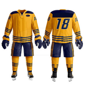 Dernière conception d'uniforme de hockey sur glace de haute qualité Nouvelle arrivée uniforme de hockey sur glace en polyester - Product Image 1