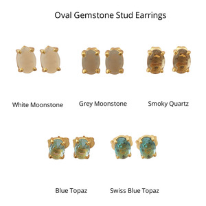 Bijoux de culture boucles d'oreilles en onyx vert taillé à facettes ensemble de broches bijoux en pierres précieuses clou plaqué or boucles d'oreilles ovales pour fête - Product Image 6