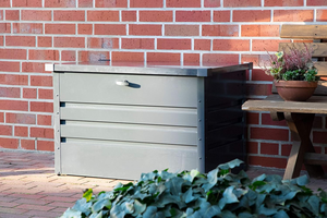 Boîte de rangement en métal d'extérieur, <span class=keywords><strong>coffre</strong></span> de rangement de <span class=keywords><strong>jardin</strong></span> durable et résistant aux intempéries pour les outils de <span class=keywords><strong>jardin</strong></span>, les équipements, les coussins, l'organisation - Product Image 5