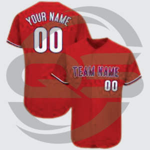 Los uniformes de béisbol y softbol personalizados de Qurma Sports diseñan sus propios conjuntos de camisetas transpirables de talla grande disponibles - Product Image 2