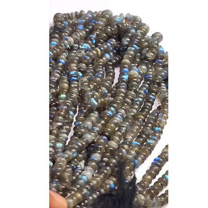 11 brins de Labradorite naturelle 6mm à 11mm Rondelle perles lisses 2195 Cts Lot 16 pouces Iroc ventes perles de pierres précieuses en vrac US $88 - Product Image 2
