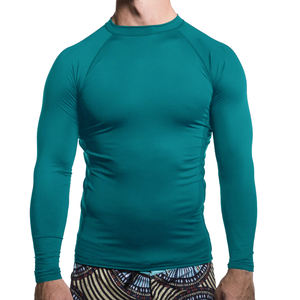 OEM 100% polyester Compression Rash Guard hommes haute qualité à manches longues chemise athlétique hommes personnaliser entraînement Fitness t-shirt hommes - Product Image 6