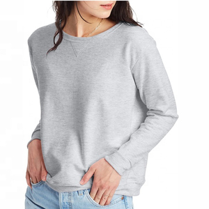 Women's Cotton <b>Crewneck</b> Sweatshirts Quick Dry Breathable Soft Pullover Long Sleeves Hooded Regular Fit for Winter OEM Service - Product Image 1