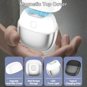 Coupe-<span class=keywords><strong>ongles</strong></span> électrique intelligent Portable Rechargeable longue durée de vie de la batterie Anti-pincement lumière LED broyeur de vernis à <span class=keywords><strong>ongles</strong></span> <span class=keywords><strong>pour</strong></span> <span class=keywords><strong>les</strong></span> soins de santé - Product Image 2