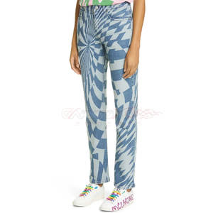 2023 Custom Logo Seamless <b>Women</b> <b>Jeans</b> Best Sale Active Wear <b>Women</b> <b>Jeans</b> Pant - Product Image 5