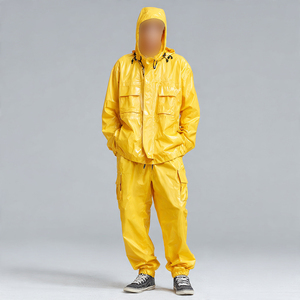 Rain Jacket Waterproof Pants Set Men <b>Camping</b> Hiking Wind Breaker Tracksuit Mens Rain Mountain <b>Windbreaker</b> Track Suit Men - Product Image 3