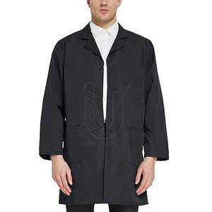 เสื้อกาวน์แพทย์ผู้ชายผ้าฝ้าย 100% คุณภาพสูง ระบายอากาศได้ดี ปี 2025 สำหรับใช้ในโรงพยาบาล พร้อมบริการตรวจจับเข็มและบริการ OEM แบบกำหนดเอง - Product Image 4