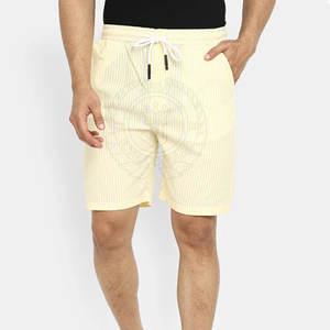 Nuevo estilo, hecho a medida, 100% algodón, pantalones cortos informales para hombre, Color sólido, Cintura elástica de secado rápido, hecho en Pakistán - Product Image 1