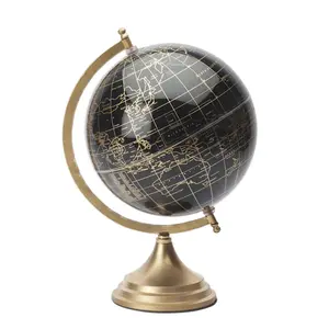 Vintage Modern Rotating World Globe for Home Decorative Elegant metal Globe for Wholesale New Table Globe for decor