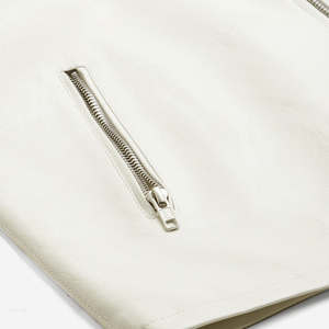 Veste en cuir de vache pour homme, coupe contemporaine, hiver, toile imperméable, design moderne sur mesure, doublure en coton, style moto et motard - Product Image 4