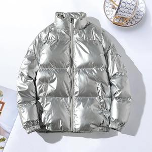 Chaquetas acolchadas brillantes de invierno para hombre, abrigos informales de alta calidad para hombre, Parka para exteriores, chaquetas cálidas a prueba de viento, prendas de vestir a prueba de viento - Product Image 2
